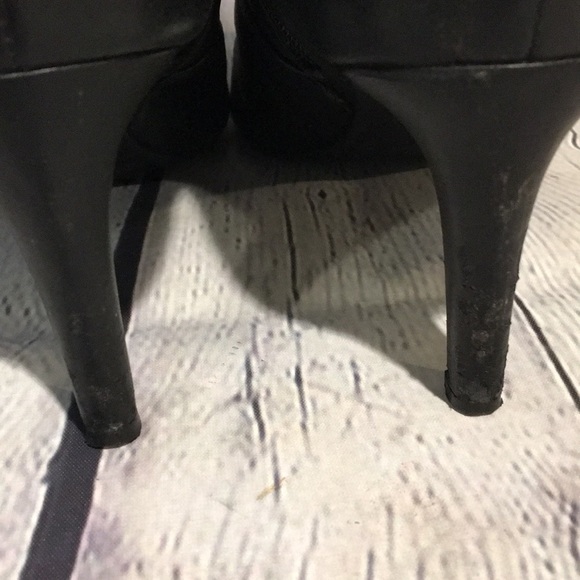 Antonio Melani women’s Black leather heeled boots - Picture 6 of 9